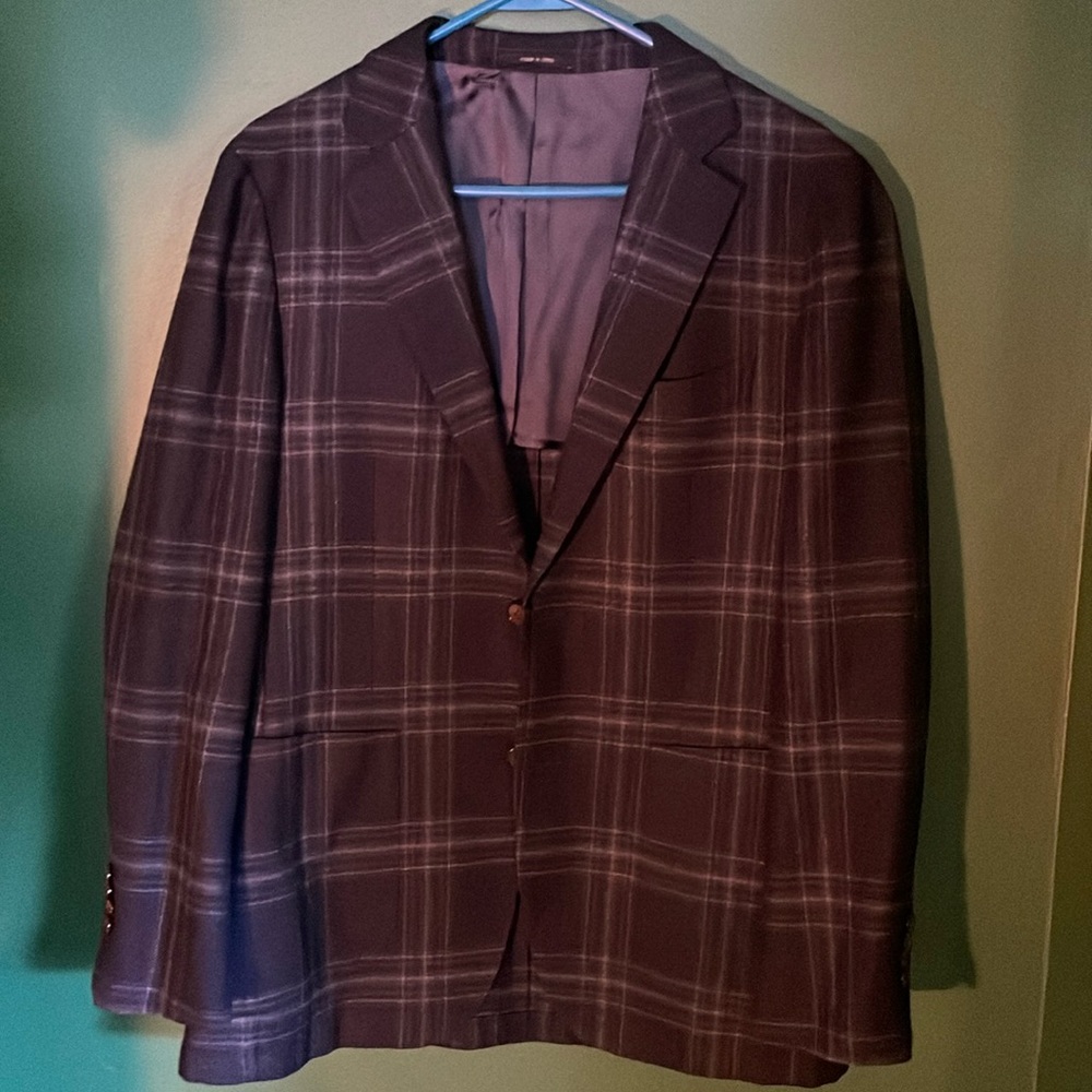 Wool navy blue blazer/suit jacket